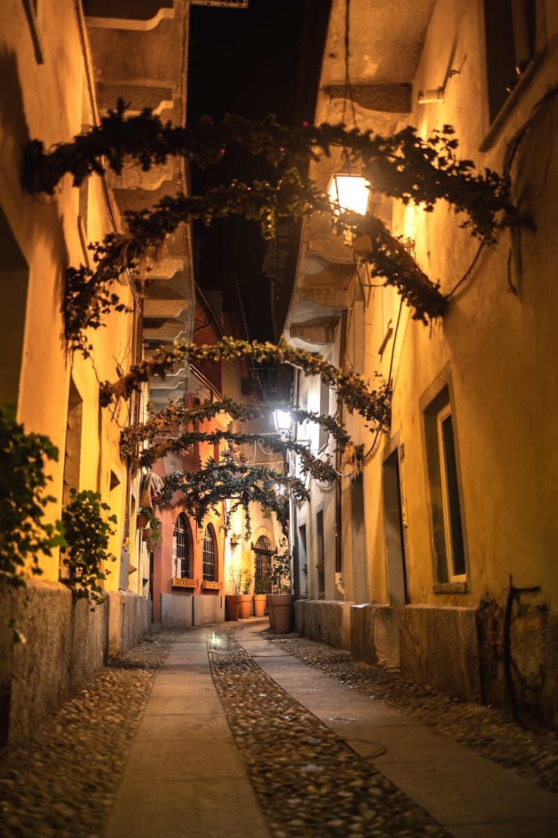 a street with buildings on both sides